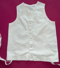 Ancien petit gilet caraco  pour enfant en  coton époque 1900