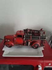camion de pompier en tole vintage