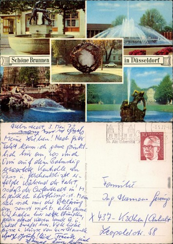 Postcard düsseldorf beautiful - postcard,