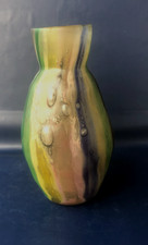 Rare Ancien  petit Vase Verre/Cristal Soufflé Murano ? bulles d'air emprisonnées