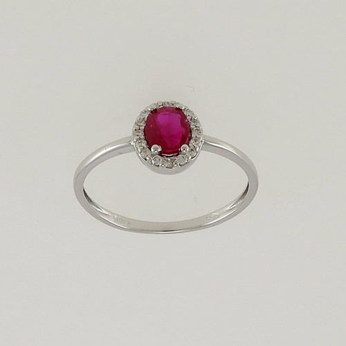 Bague avec rubies - 0,58,