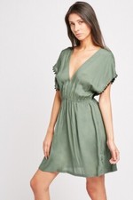 robe d'ete kaki talle M neuve