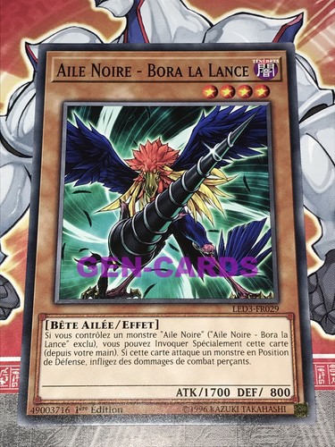 Carte aile noire - yu,