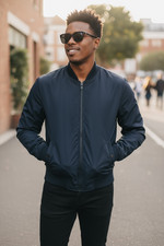 Veste Bomber En Nylon Vintage