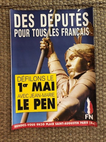 Affiche front national le - fn,