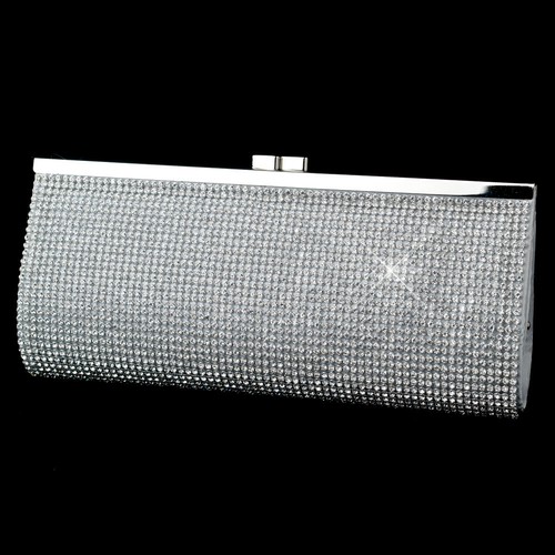Silver clear crystal covered - silver,