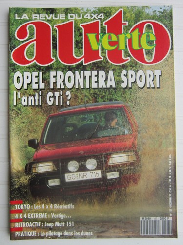Auto verte 4x4 - 127, /