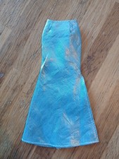 Jupe Sirène Genuine Barbie Bleu Métallique Mattel Vintage