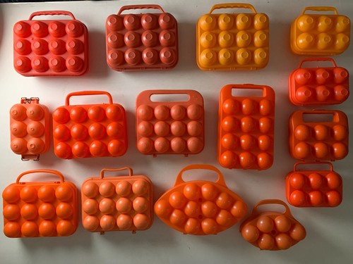 Lot boites oeufs vintage - a,