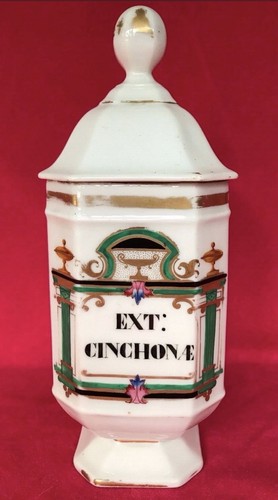 Pot pharmacie porcelaine - pot,