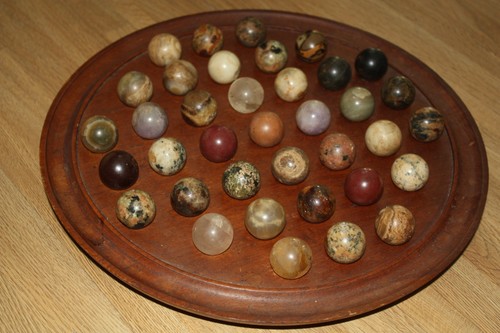 Jeu solitaire bois massif - , 37