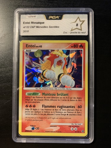 Carte pokémon holo deck - pokémon, entei