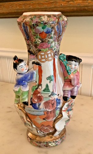 Vintage famille rose - rose, porcelain
