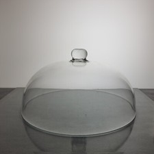 Cloche en cristal grand diamètre (27,5 cm) Fin XIXème début XXème