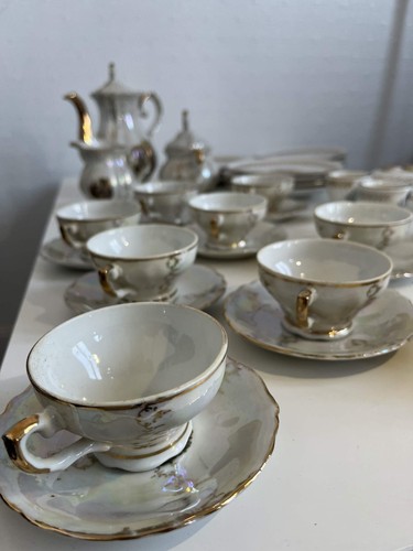 Service porcelaine scènes - porcelaine,