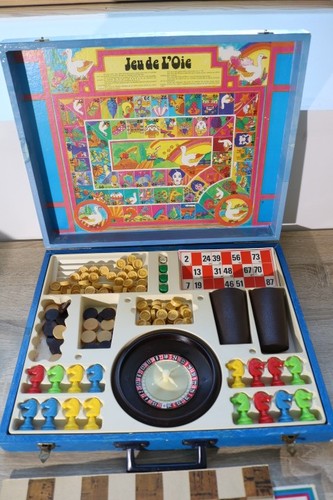 Vintage mallette jeux - mallette, de