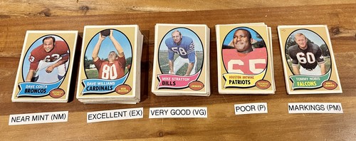 1970 topps football cards - 1970,