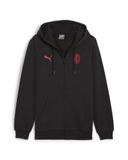  Ac Milan Puma Veste de survêtement Hoodie HOMME Noir 2024 25 Essentials HD FZ 