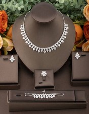 Parure Plaqué Platine Collier