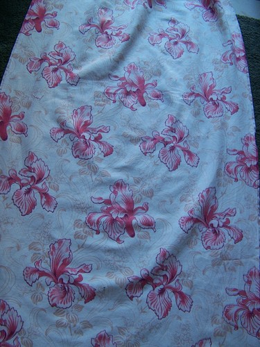 Ancien coupon tissu motifs - coupon,