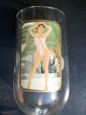 1970 Seventies verre sexy coquin femme dénudée pin up charme Play Boy Penthouse