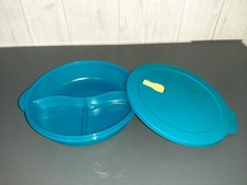 Tupperware Assiette à Compartiments Micro Ondes Crystalwave 29.3x6.3 Comme Neuve