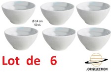 Lot bol blanc lisse - 6,