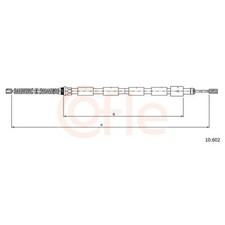 Tirette À Câble Frein De Stationnement Cofle 10.602 pour Peugeot Arrière Gauche