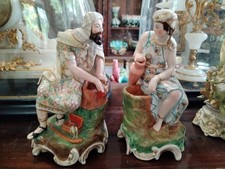 Paire Porcelaine Vieux PARIS XIX 19eme Orientaliste.JACOB PETIT?