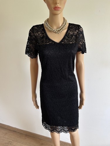 Robe noire dentelle - robe, à