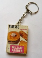 PORTE CLES FIGURINE BOITE PREPARaTION GATEAU MILLIAT MOUSSE VANILLE