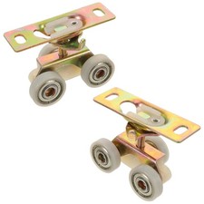  Lot de 2 roulettes pour porte coulissante - Roulettes pour porte de grange -