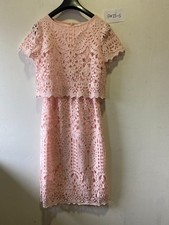 Robe Midi En Dentelle Rose