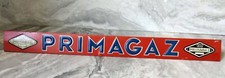 PLAQUE TÔLE PEINTE PRIMAGAZ no plaque émaillée 35 X 3,5 Cm BEG