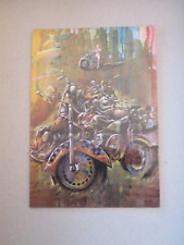 Daniel AUTHOUART carte postale vintage   " Rock Show "  harley davison