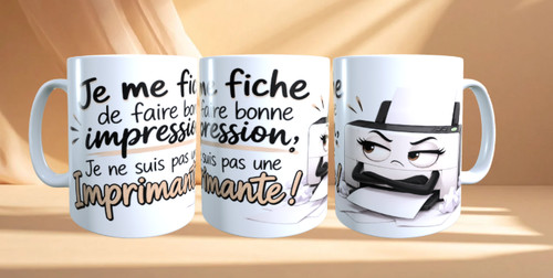 Mug humour fiche de - me,