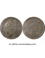 France Louis Philippe Ier - 2 Francs Argent 1833 W Lille