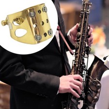 Ligature pour Bec de Saxophone Alto, Robuste, Accessoires Métalliques