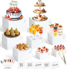 White Buffet Risers with Mini
