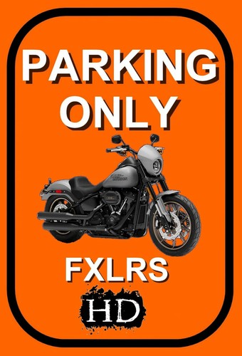 Plaque parking only - plaque, harley