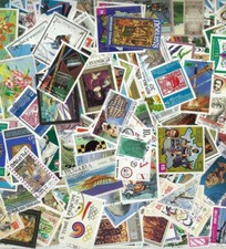 LOT 1000 timbres tous pays. Monde entier. TOUS différents. Neufs et oblitérés