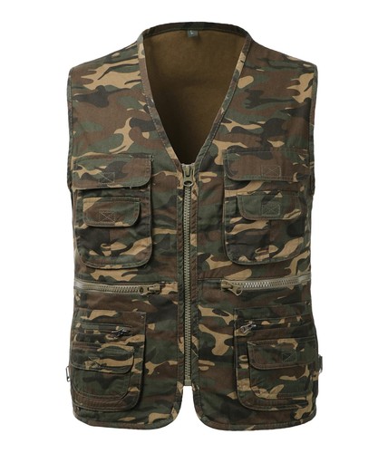 Homme gilet pêche coton - gilet,