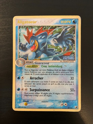 Carte pokémon aligatueur - pokémon, :