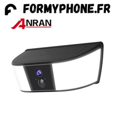 Caméra Surveillance WiFi Solaire ANRAN 3MP Étanche Audio Bidirectionnel PIR 355°