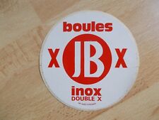 Autocollant Pétanque BOULES JB INOX DOUBLE X