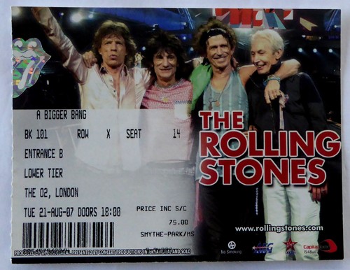 Rolling stones ticket - rolling, concert