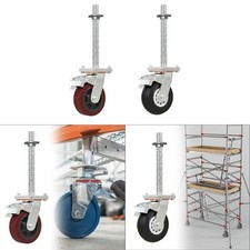 Roue d'échafaudage robuste et pratique, roulette pivotante facile à rouler,