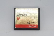 Carte mémoire SANDISK Compact Flash Extreme 16Go/Gb UDMA 7 120Mo-Mb/s + HOUSSE