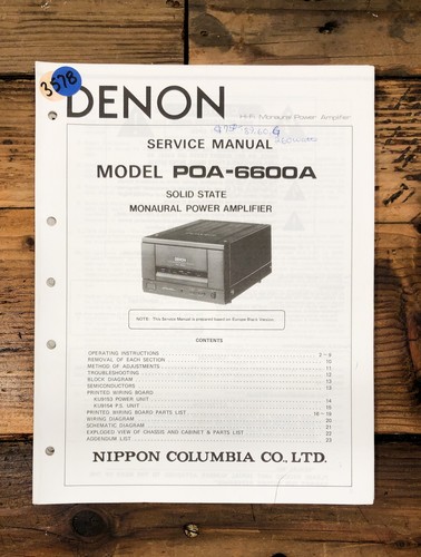 Denon poa 6600a - poa-6600a, amplifier