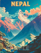 Affiche de voyage rétro au